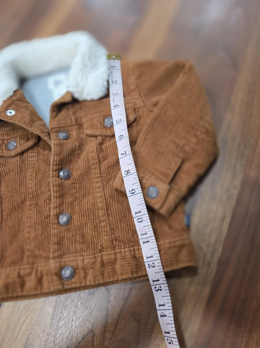 Baby B'gosh Corduroy Trucker Jacket With Sherpa Collar-  Size 18M